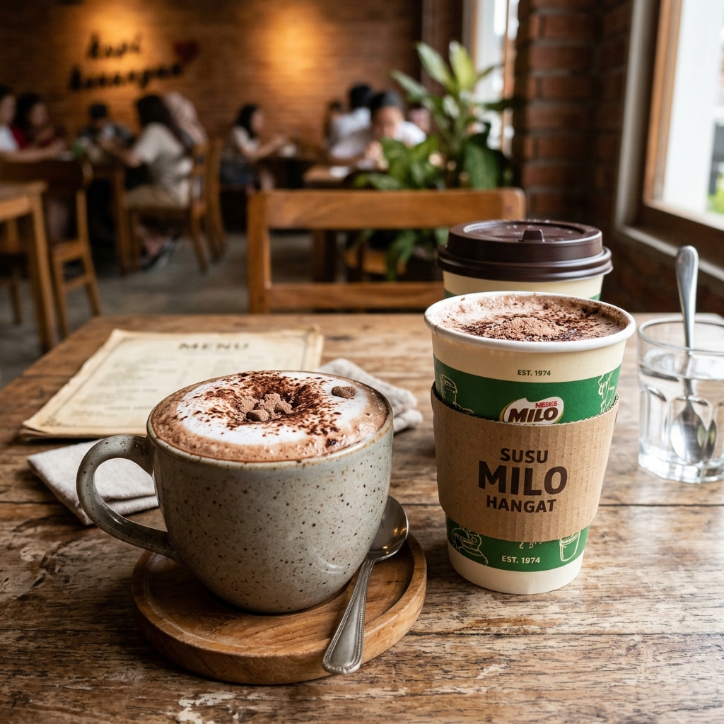 Susu Milo (Hangat)